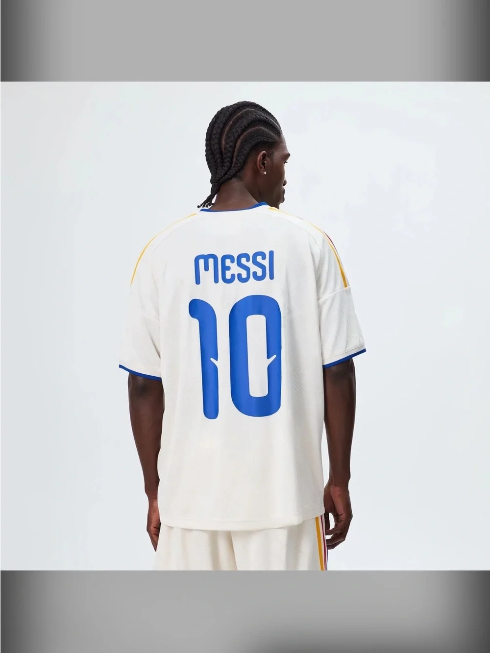 Kith x adidas Messi jersey chalk white